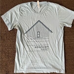 American Football (the Band) Unisex indie music artist TShirt (S) [Baby Blue]